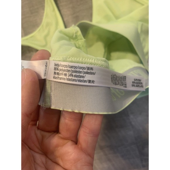 Victoria's Secret Sport Yellow Logo SMALL Sport Bra VS - Picture 7 of 9